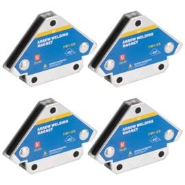 Welding Magnets with Holding Force 13 kg / 28 lb Mounting Angle in Arrow Shape with Angles 45°, 90°, 135° Welding Accessories, Magnet for Fixing – Magnetic Welding Angle of 4 Pieces LUNEKUCK