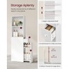 VASAGLE Slim Bathroom Storage Cabinet, Narrow Freestanding Bathroom Cabinet with
