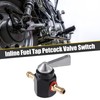 X AUTOHAUX Gas Inline Petrol On-Off Fuel Tap Petcock Valve