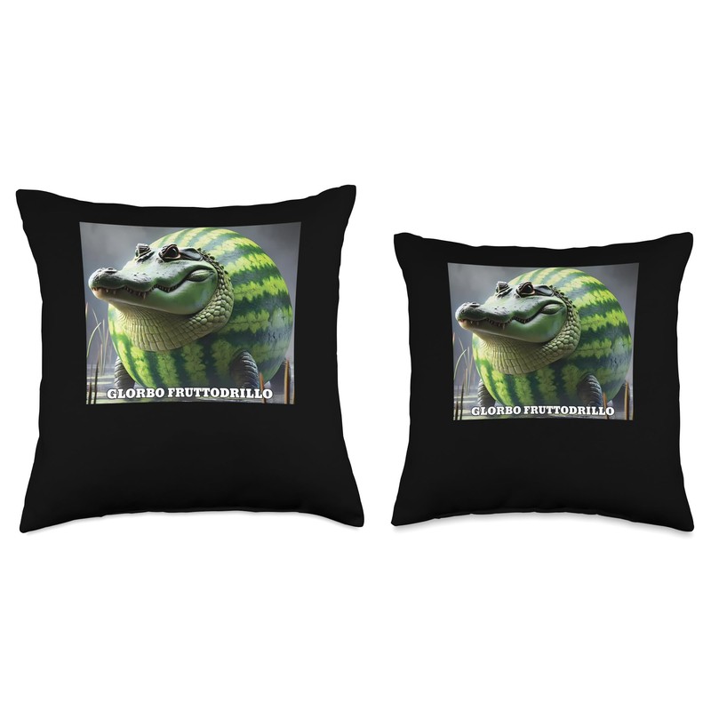 Glorbo Fruttodrillo Meme Throw Pillow