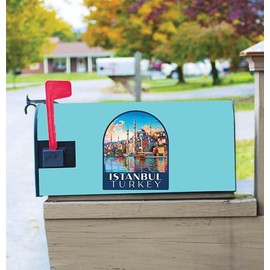 Istanbul Turkey Design A Souvenir Magnetic Mailbox Cover