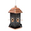 Copper Hexagon Bird Feeder