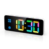 AMIR Digital Alarm Clock, Colorful LED Digital Clock with 7