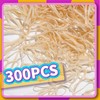 Teenitor Hair Tie, Elastics for Hair, 300pcs, Beige