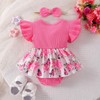 Aenbilo Baby Girl Clothes 3-6 Months Summer Outfit Romper Butterfly
