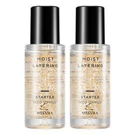 Partner_Reference Missha Moist Layering Starter Makeup Base 30ml Gold Topping 2pcs / 미샤 모이스트 레이어링 스타터 메이크업베이스 30ml 골드 토핑 2개