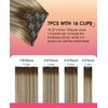 Youngsmile Real Hair Extensions Clip in, Double Weft Hair Extensions
