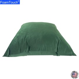 FoamTouch 40" x 40" Green Crash Pad with Foam Blocks for Kids and Adults - Therapeutic Sensory Pad with Washable Cover-Green