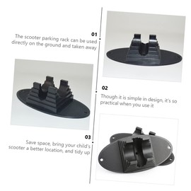 KICHOUSE 3pcs Scooter Parking Accessories Plastic Scooter Stand Rack Easy to Assemble for Boys and Girls and Adults