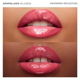 Morphe Dripglass High Shine Lip Gloss - Glazed, Semi-Sheer & Nourishing Lip Makeup - Buildable Formula Infused with Plant-Derived Squalane & Vitamin E - Raspberry Reflection (0.13 oz)