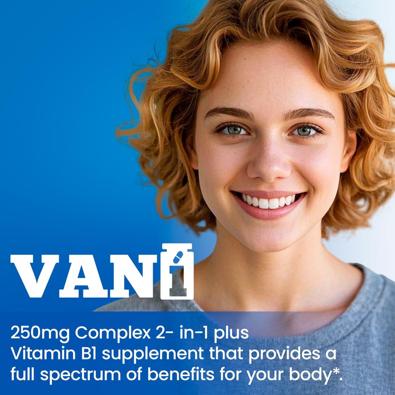VANI 250mg Vitamin B1 with Benfotiamine, Complex 2 in 1