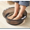 Multi-Purpose Clear Plastic Wash Tub, Dishpan Basin for Foot Soaking,