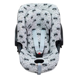 JYOKO Kids Seat Cover Compatible with Cybex Aton Cloud-Q-M-2-4-5 (Cloud Q-M, Raccoon)