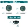 vancasso Starry 12 Pieces Dinnerware Sets for 4, Green Reactive