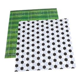 Totority 2pcs Football Table Cloth Sports Theme Table Cover for Parties Soccer Fan Decorations for Gatherings Picnics and Everyday Use