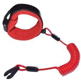 EATBALE 8M0092850 Boat Safety Kill Stop Switch Connector Lanyard Cord for Wrist Strap Compatible for Mercruiser Marine, for Yamaha. Replace 15920Q54 823037A09 Emergency Boat Kill Switch Lanyard Red