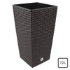 Prosper Plast Dark Brown Planter - 17cm x 17cm x32cm