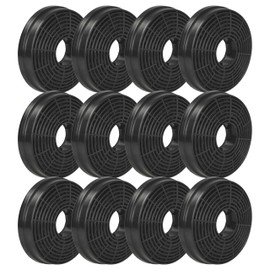 vhbw 12x Aktivkohlefilter kompatibel mit Bomann DU 652 IX, DU 650 G, CCE 19/2X, DU 773 IX, DU 7608, DU 652.1 IX Dunstabzugshaube - 10,5 cm