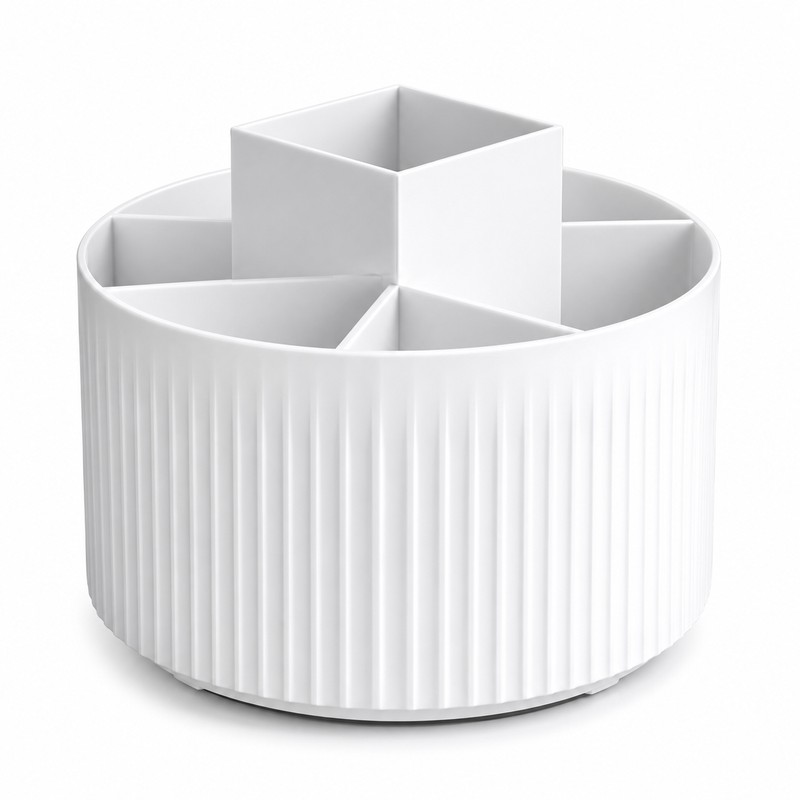 Rotating Makeup Brush Organizer for Vanity Storage – 360° Spinning