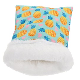 TEHAUX Guinea Pig Bed Plush Hamster Warm Nest Small Animal Hideaway Winter Sleep Pouch Comfortable Cotton Bed