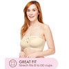 Carole Martin Women's Strapless Comfort Bra Beige 34