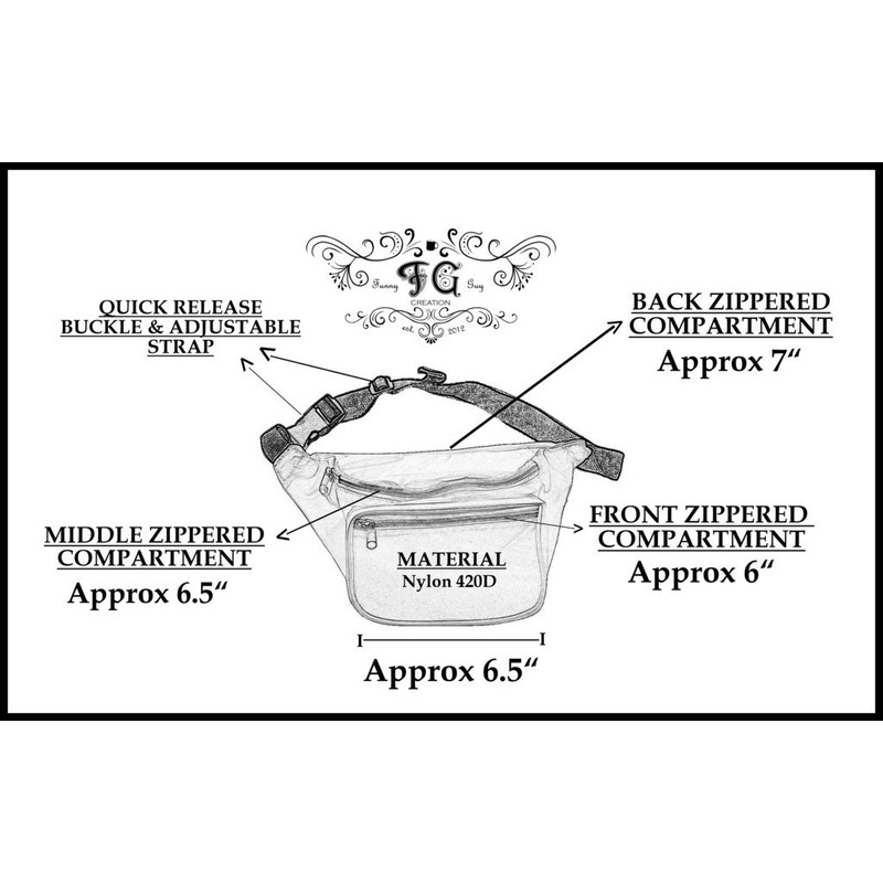 Neon Green Party Fanny Pack, One Size