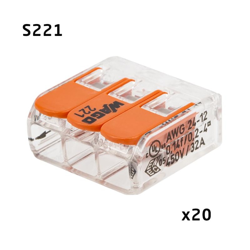 WAGO Connecting Terminal Set - 100 Clamps (Series 221 &