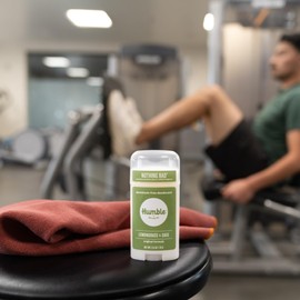 HUMBLE SIMPLE AND TRUE. HUMBLE BRANDS Original Formula Aluminum-free Deodorant. Long Lasting Odor Control with Baking Soda and Essential Oils, Lemongrass & Sage, Pack of 1