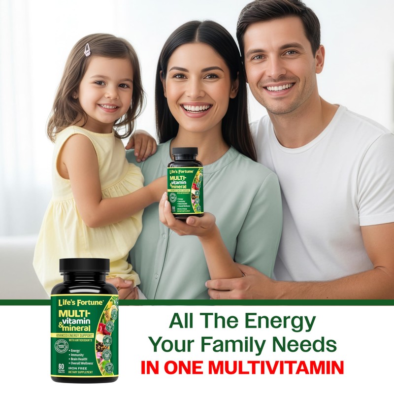 Life's Fortune Whole Food Multivitamin & Mineral Supplement for Men