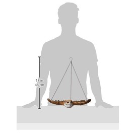 Design Toscano NG31625 The Garden Owl Hanging Sculpture,two tone stone