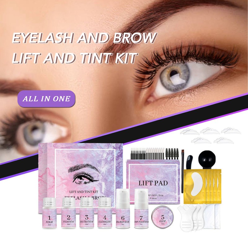Eyelash Eyebrow Lamination Kit Professional Fast Styling 16ml Liquid 20ml