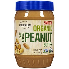 Woodstock Organic Smooth Peanut Butter, Salt Added, 35 oz