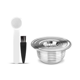 BENFUCHEN Reusable Stainless Steel Coffee Capsules for Bi aletti, Refillable Metal Espresso Capsules for Bi aletti GIOIA/BREAK