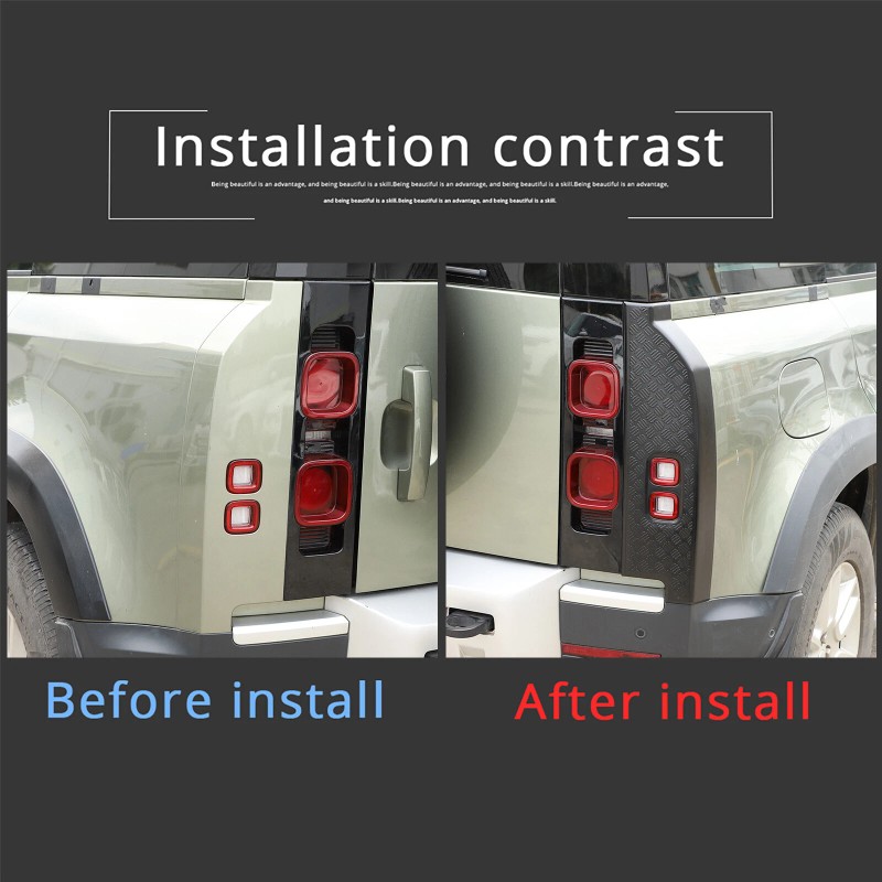 car-attention For Land Rover Defender 90 110 Black Rear Tail