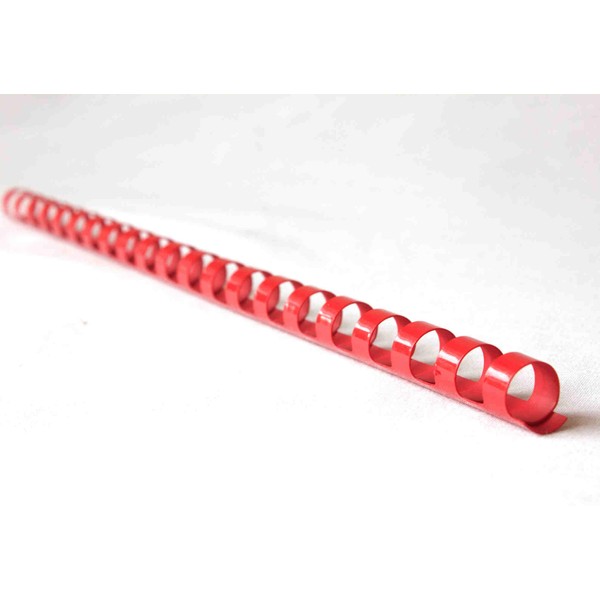 bind2go Red Plastic Binding Comb 21 Rings A4 (8mm)