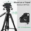 Tyenaza Laser Level Adapter, 360 Degree Metal Swivel Base, Tripod