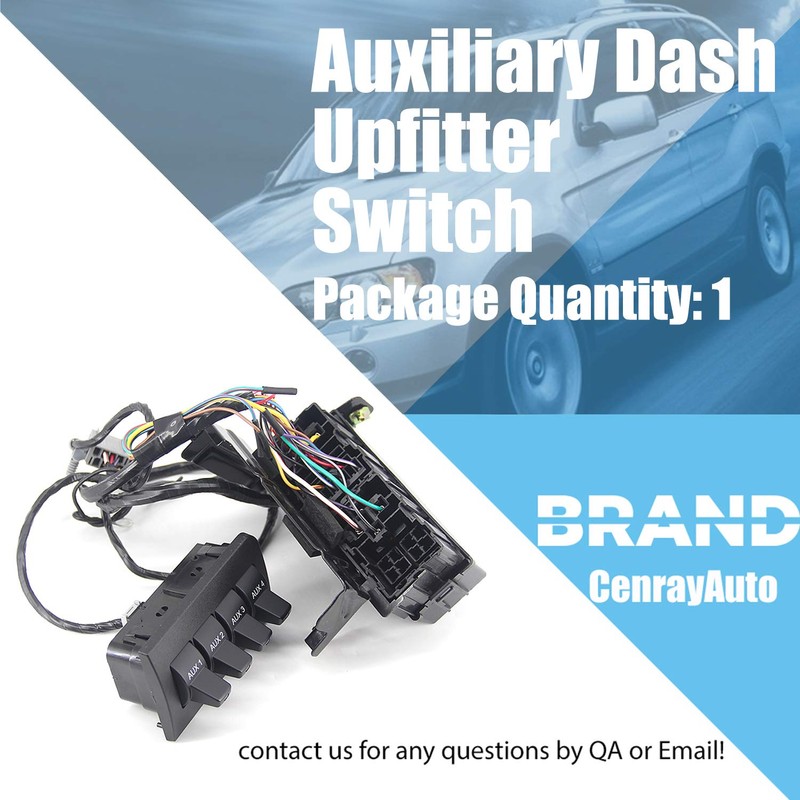 Auxiliary Dash Upfitter Switch Replacement for Ford F250 F350 F450