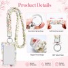 NTYNTY Floral Scrunchie Lanyard with ID Badge Holder, Soft Stretchy