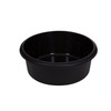 Whitefurze Large Round Bowl, Plastic, Black