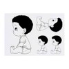 4 x 'Cute Sitting Boy' Temporary Tattoos - Water Resistant,