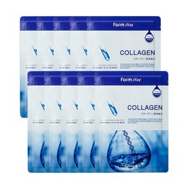 Farmstay Visible Difference Mask Pack Collagen 10 Sheets / 팜스테이 비저블 디퍼런스 마스크팩 콜라겐 10매