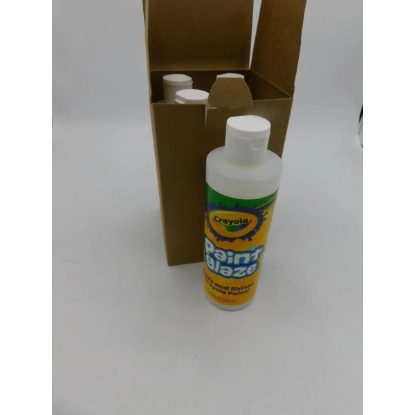 Crayola Lot of 4 Crayola Paint Glaze 8oz Non-Toxic Permanent