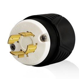 PLUGTUL NEMA L14-20P Locking Plug, Generator Twist Lock Male Plug, 20 Amp, 125/250 Volt, Industrial Grade, UL Listed