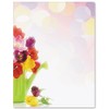 PaperDirect Spring Fresh Border Paper, Light Bubbles Background with Watering