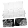 LABRIMP 2 Sets Clear Spice Jars with Lid Spoon Space