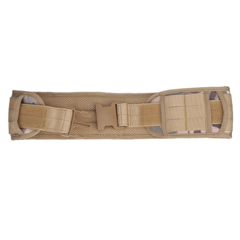 Outdoor Waist Belt Multifunctional Adjustable Military Hunting Widen Waist StrapKhaki