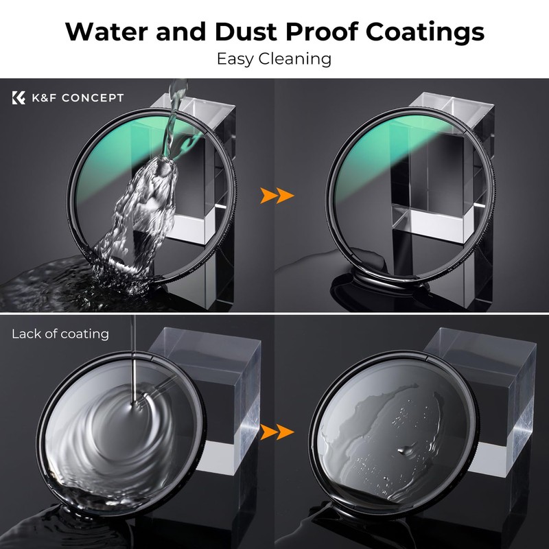 K&F Concept 62mm Ultra-Low Reflectivity Polarizers Filter, 28 Multi-Layer Coatings