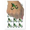 Frog Leaping from Shock and Surprise Temporary Tattoo Water Resistant