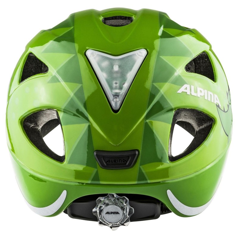 ALPINA Unisex - Children, XIMO FLASH cycling helmet, green dino,