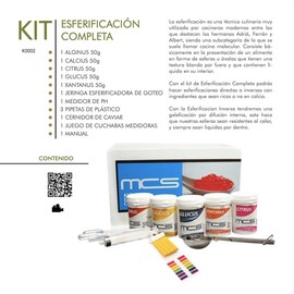 Kit ESFERIFICACION Completa Cocina Molecular